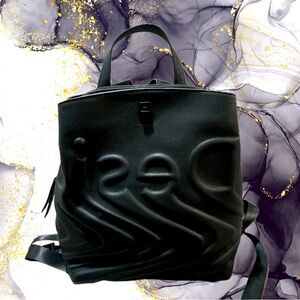 Desigual Women's, Black Backwards Logo Sumy Mini 2000, Backpack, One Size